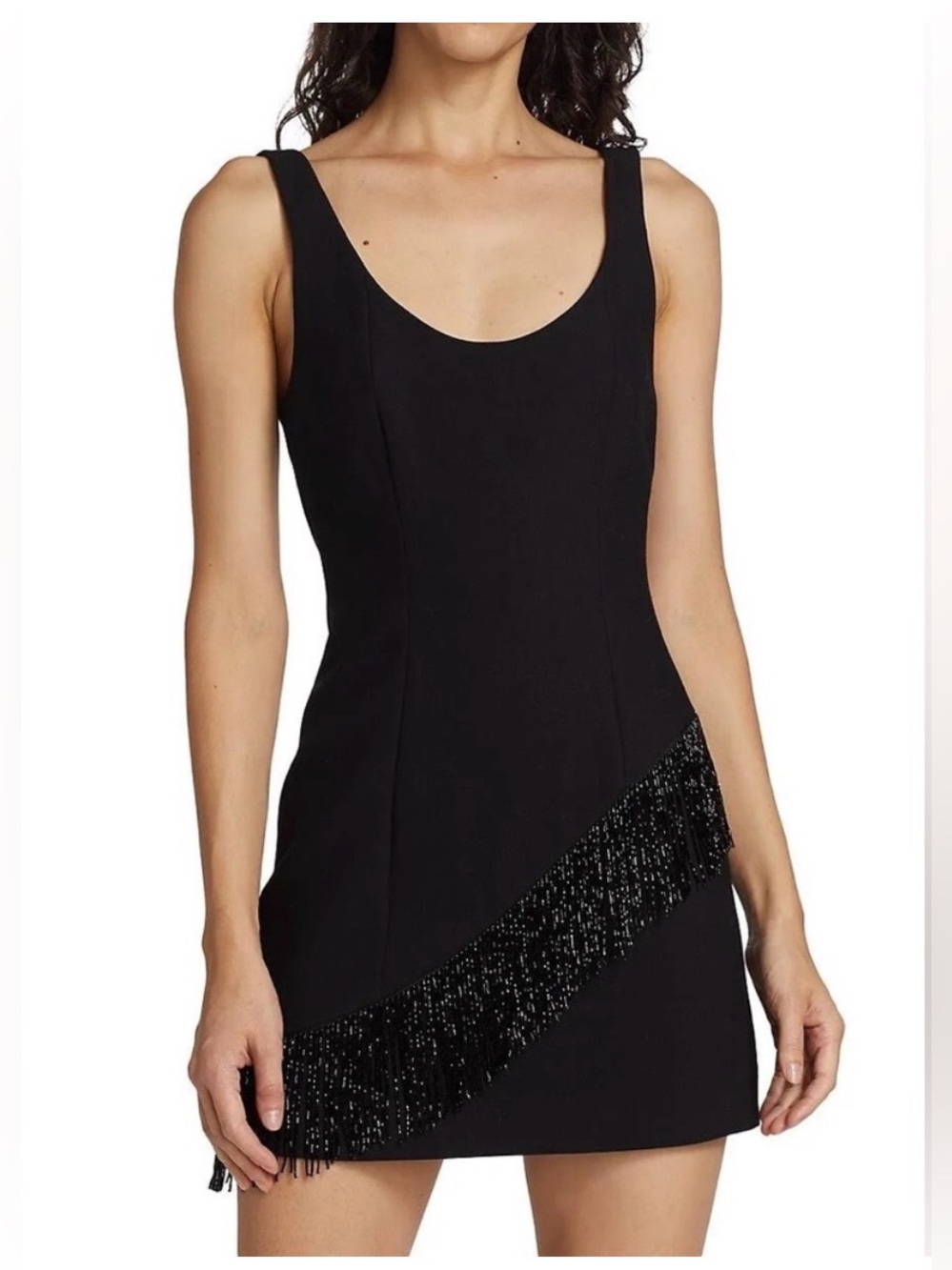 Cinq a Sept Alanna Beaded Fringe Mini Dress